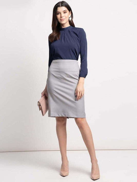 Laveena : Women Dark grey skirt(Cotton)